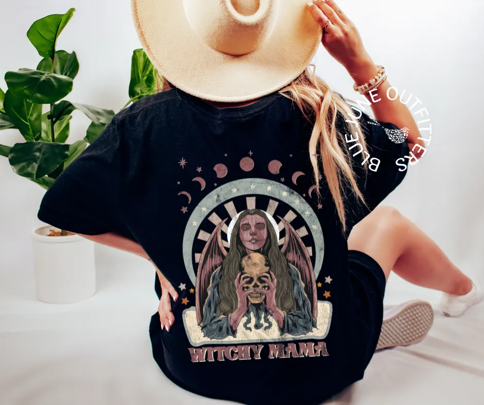 Witchy Mama | Celestial Halloween Comfort Colors Tee