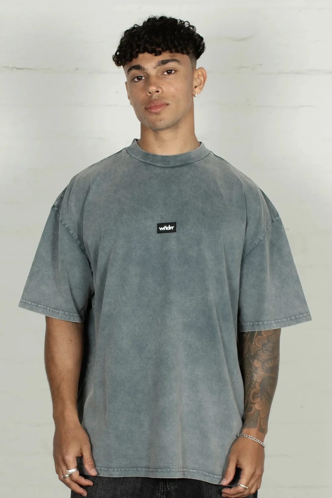 WNDRR SOHO CLUB TEE - WASHED GREY