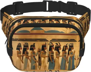women in ancient egypt print Womens Fanny Pack Everyday Hip Pouch Waist Bag for Travel Outdoor Running Hunting for Adult