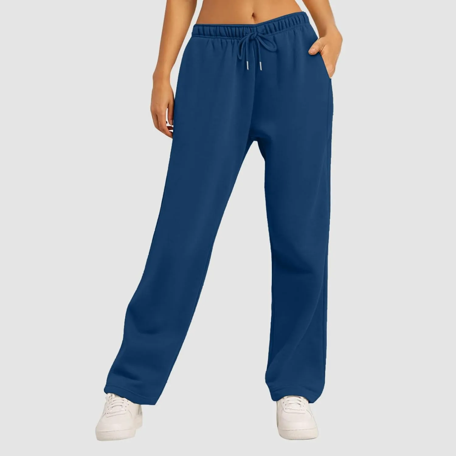 Womens Sweatpants 2025 Baggy High Waisted Wide Leg Trousers Loose Drawstring Elastic Waist Athletic Pant with Pocket