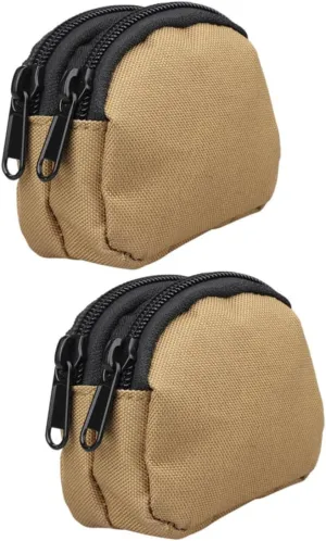 YARNOW Fashionable Mini Utility Pouch Belt Bag for Coins Keys Cards Earphones Small Coin Pouch Zipper Women's Wallet Card Holder Men's Mobile Phone Storage Bag