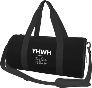 YHWH Convertible Garment Bag with Shoulder Strap, Carry on Garment Duffel Bag for Men Women - Rolling Foldable for Travel Luggage Bags (Black)