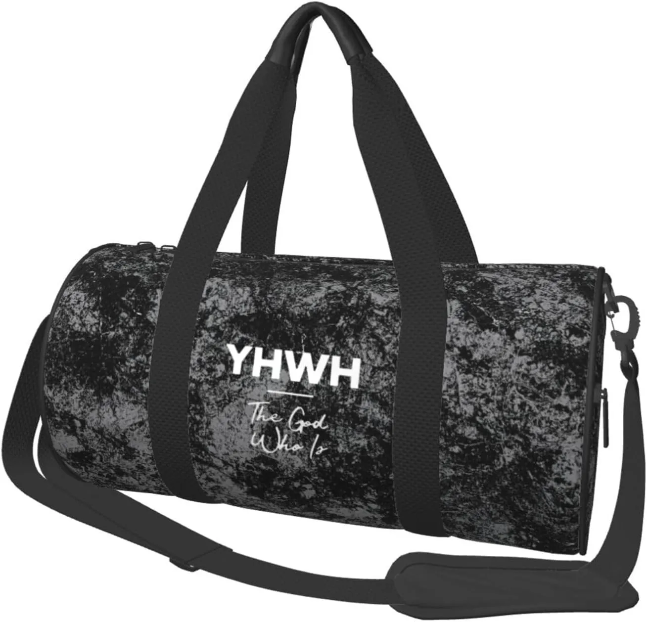 YHWH Convertible Garment Bag with Shoulder Strap, Carry on Garment Duffel Bag for Men Women - Rolling Foldable for Travel Luggage Bags (Black)
